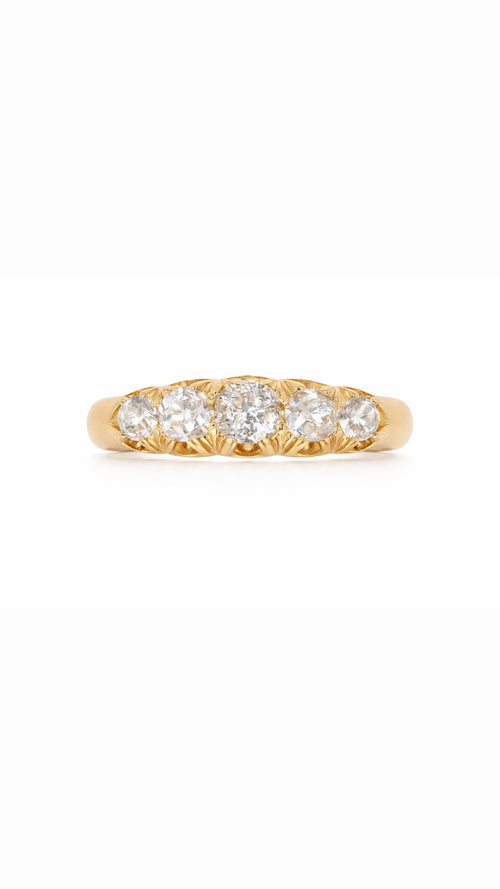 18ct Gold Diamond Five-Stone Ring